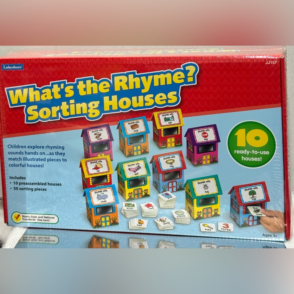 Lakeshore What's the Rhyme? Sorting Houses - Educational Home Game
